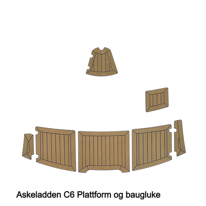 Foamdeck til Askeladden C6 plattform og baugluke fra Sandøy Båtdekk. Trenger du nytt båtdekk eller lei av vedlikehold og slitt teakdekk/laminatdekk? Bestill foamdeck og Flexiteek i vår nettbutikk, båtdekkbutikken.no