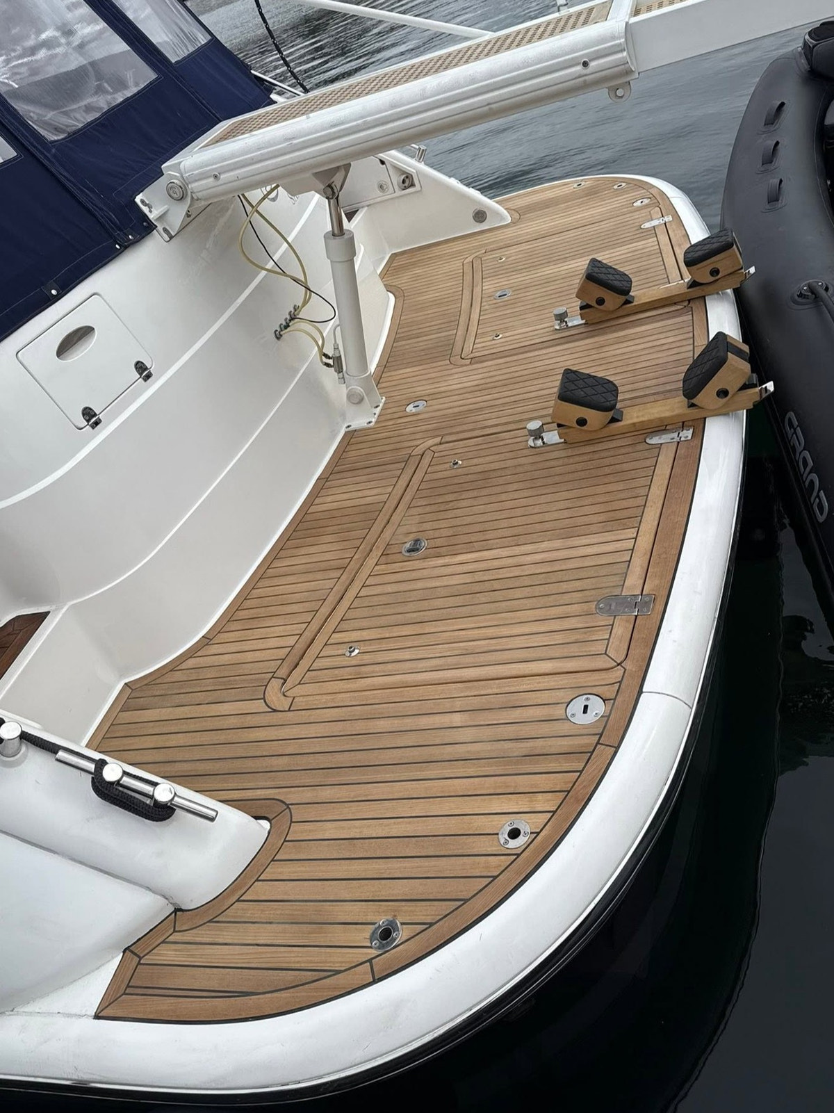 Teakdekk Fairline Squadron 58 badeplattform