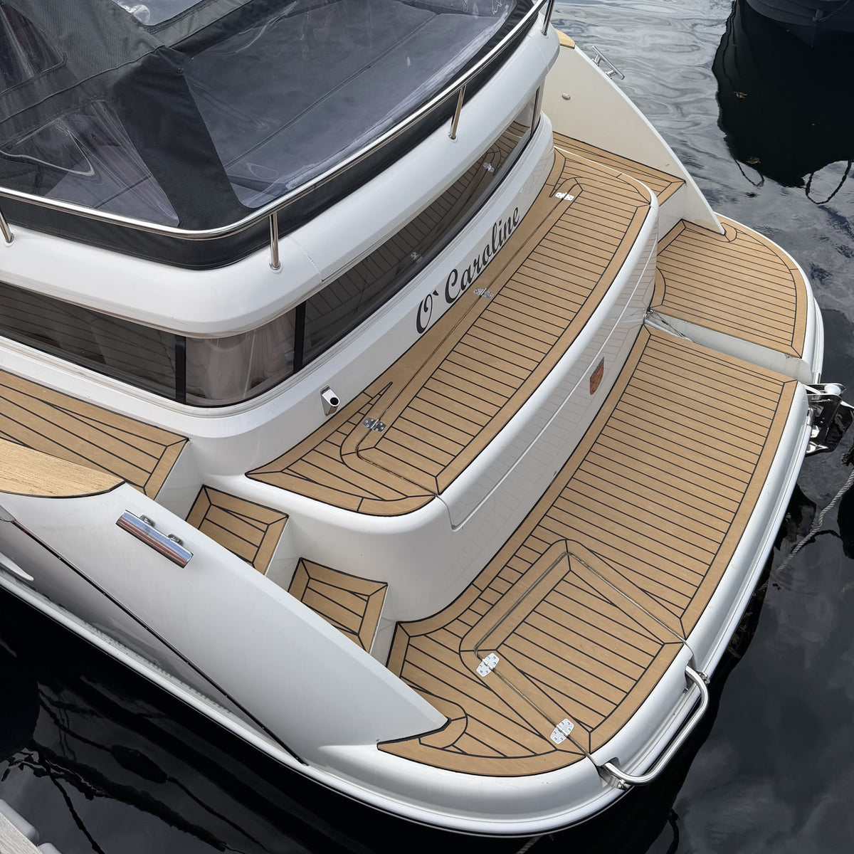 Flexiteek båtdekk til Marex 320 Aft Cabin Cruiser