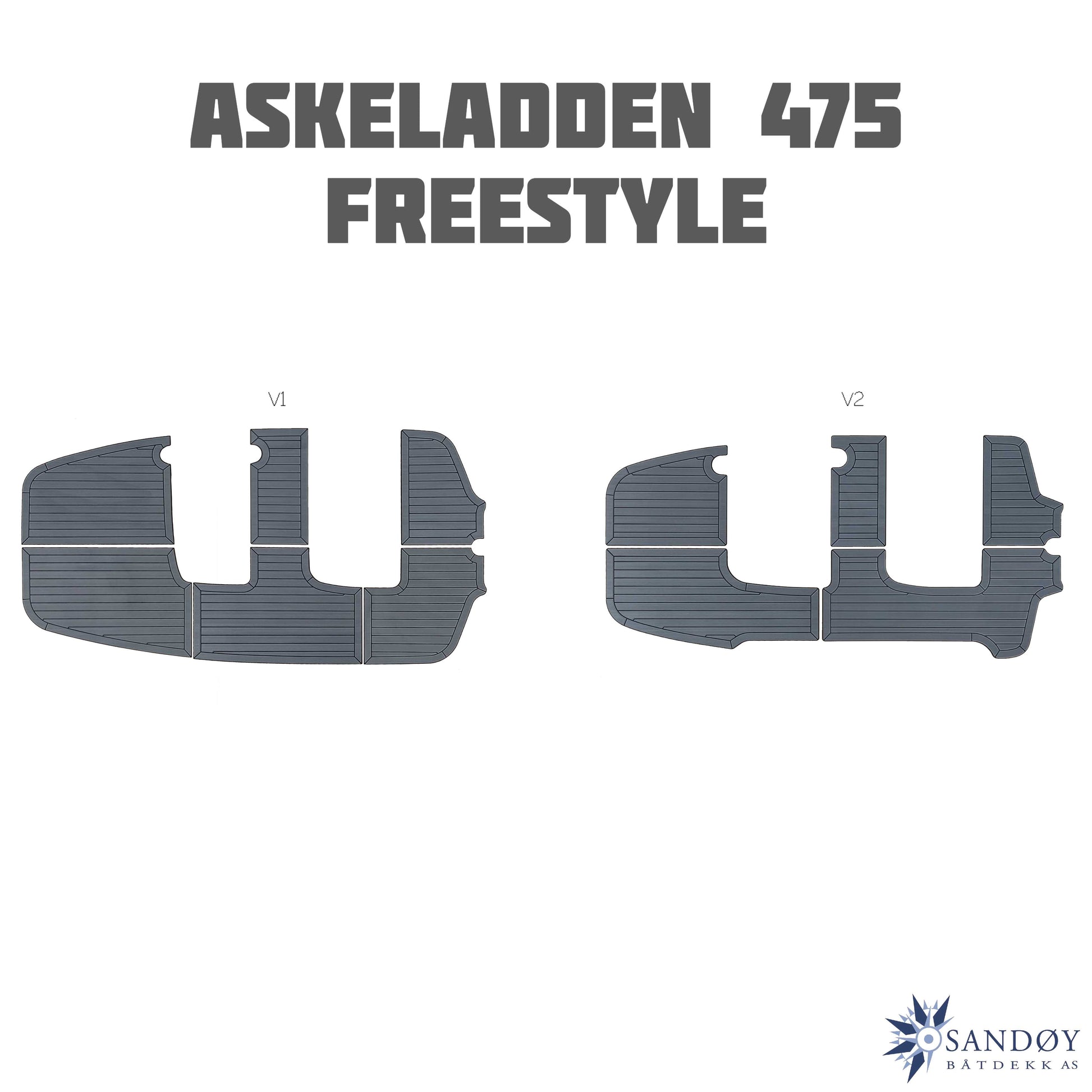 EVA Foamdeck til Askeladden 475 Freestyle fra Sandøy Båtdekk