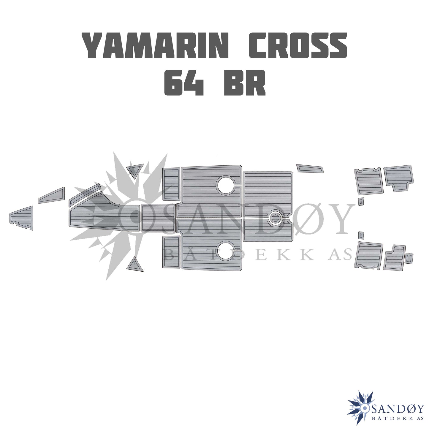 EVA Foamdeck til Yamarin Cross 64 BR fra Sandøy Båtdekk