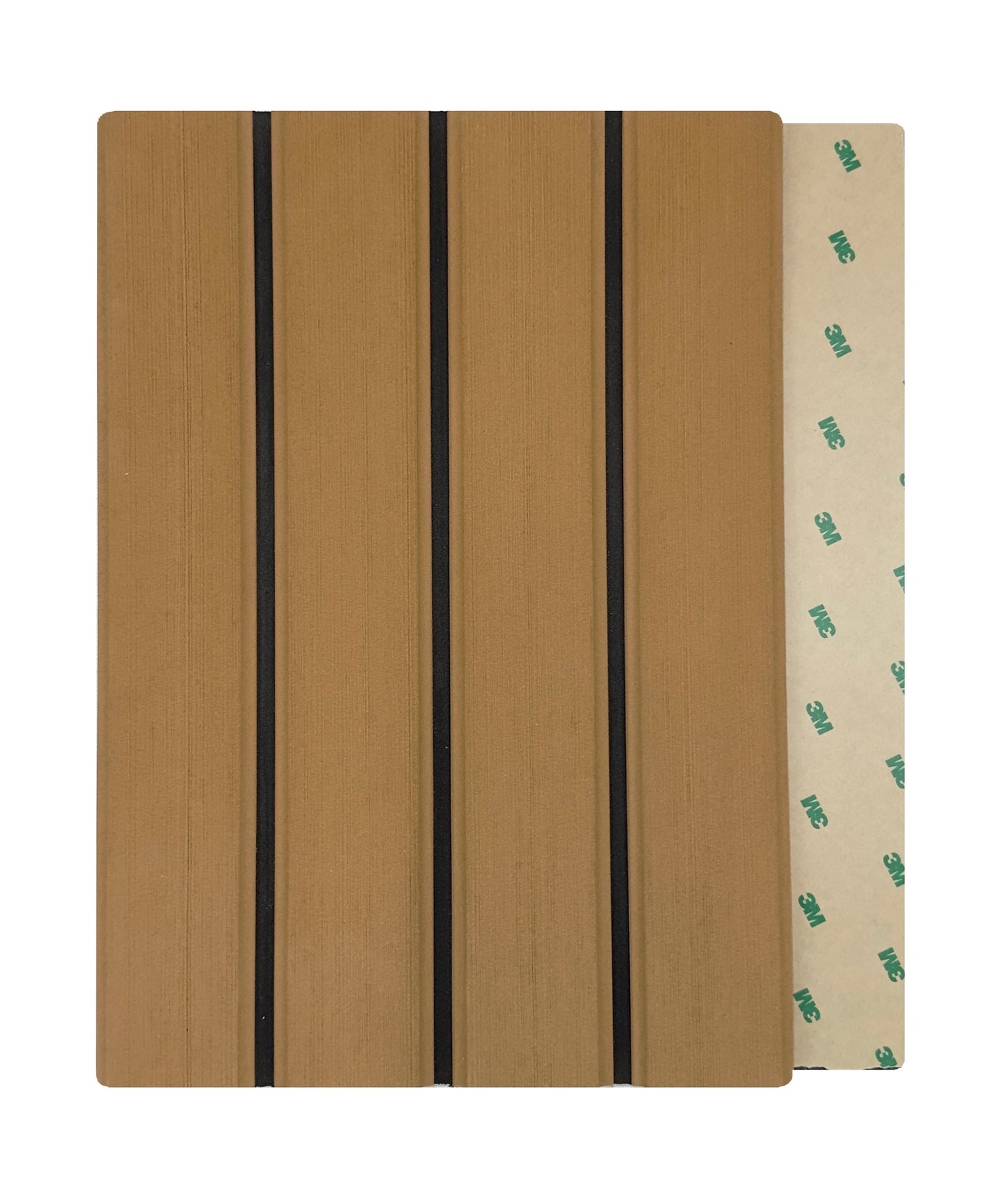 Foamdeckplater helformat - Teakfarget med nater
