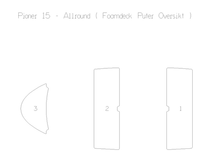 Pioner 15 Allround – Foamdeck putesett 25mm