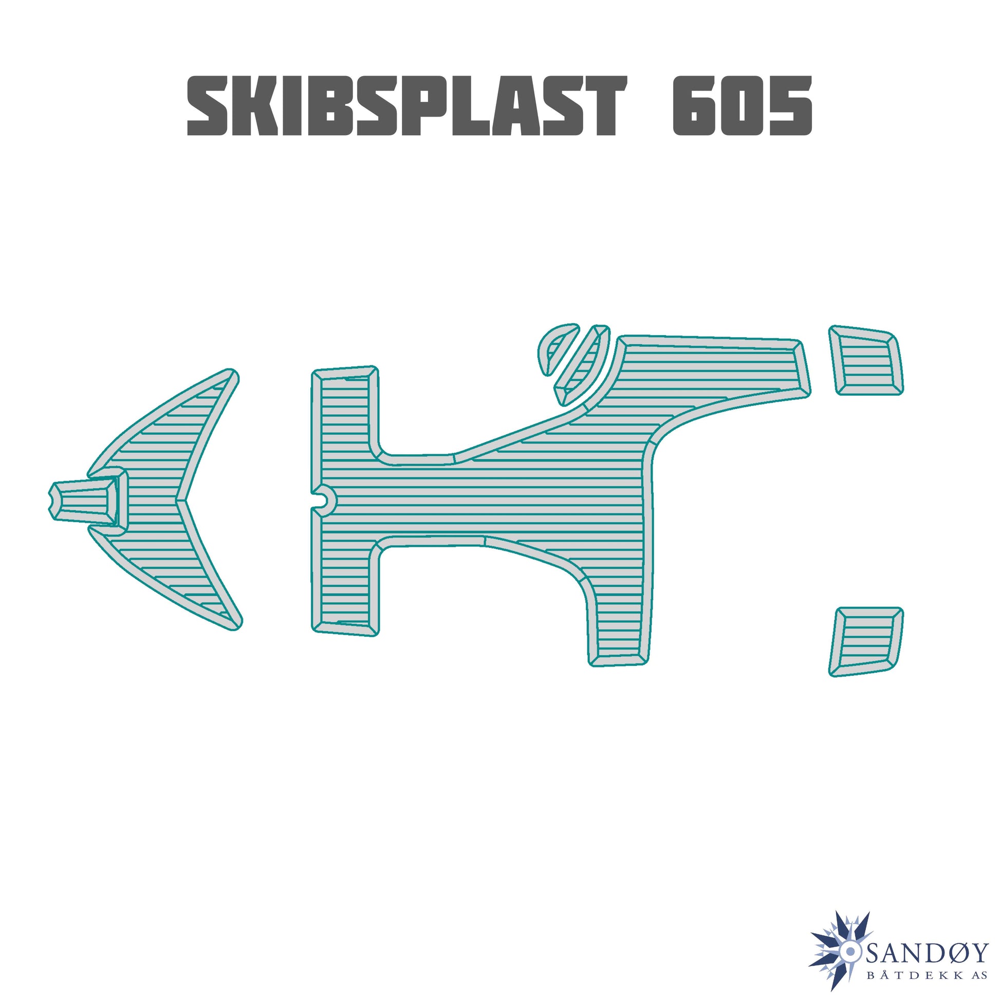 EVA Foamdeck til Skibsplast 605 fra Sandøy Båtdekk