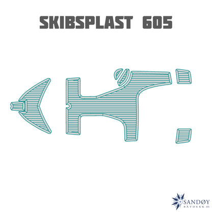 EVA Foamdeck til Skibsplast 605 fra Sandøy Båtdekk