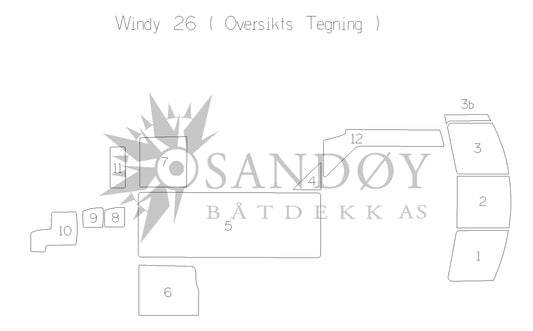 Båtdekk til Windy 26