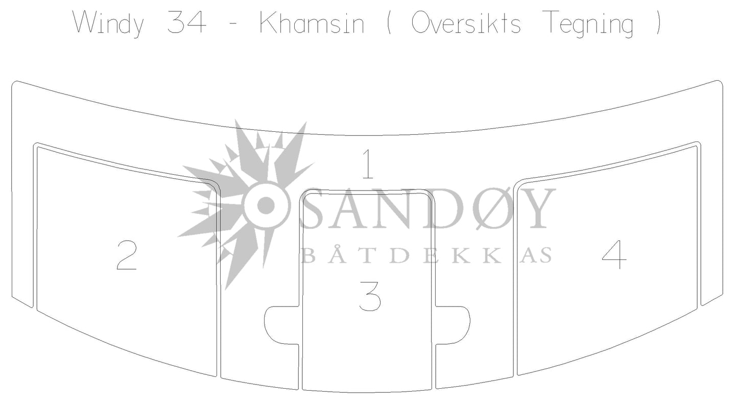 Båtdekk til Windy 34 Khamsin